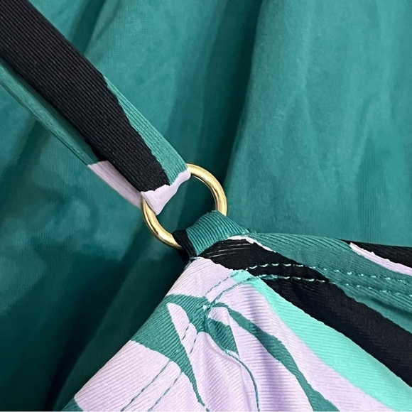 Women’s Anne Cole Tankini Top Tropical Print Cross Straps Size Large - Picture 9 of 12